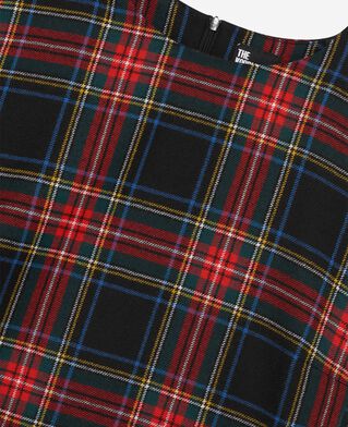 The Kooples DAMEN ROUGE NOIR top aus rotem und schwarzem tartan