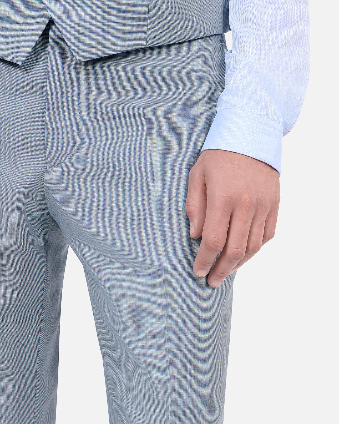 The Kooples MEN BLUE blue slim fit wool suit pants