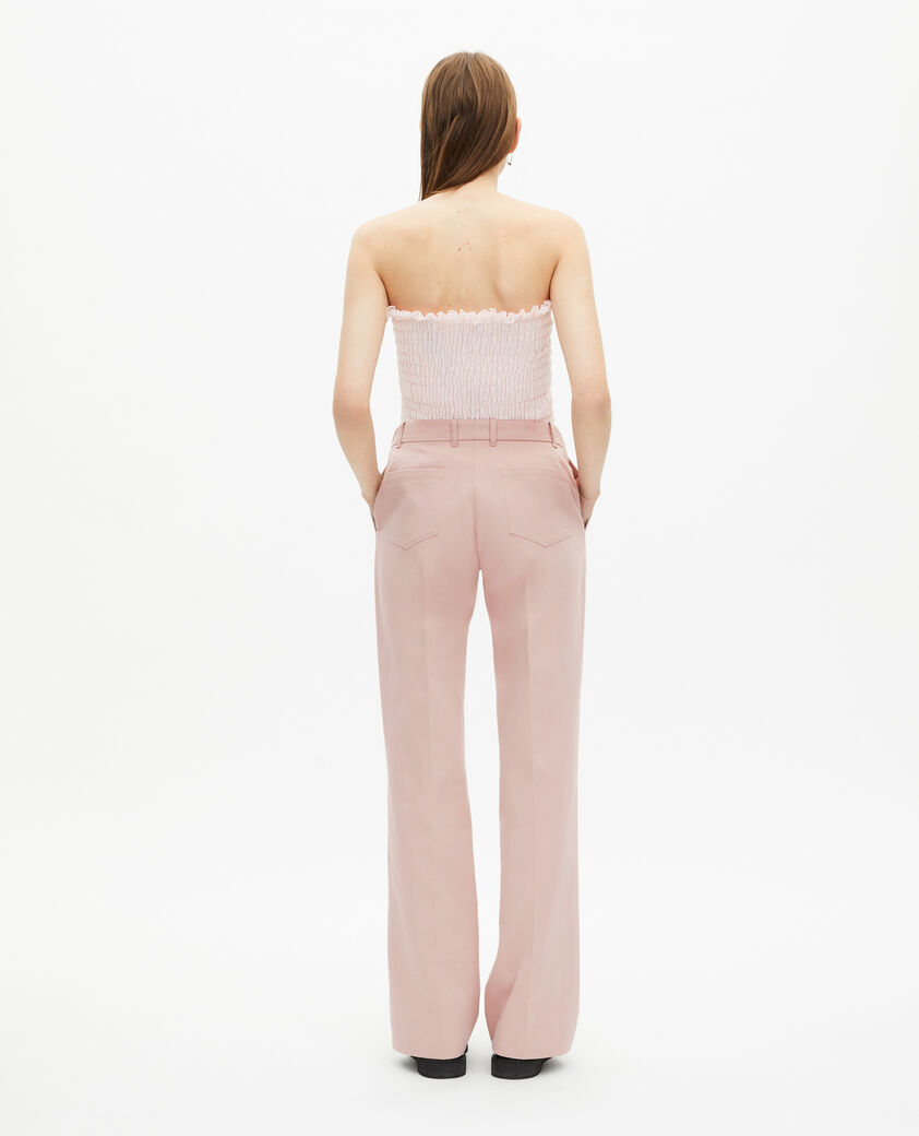 The Kooples FEMME LILA pantalon large rose clair