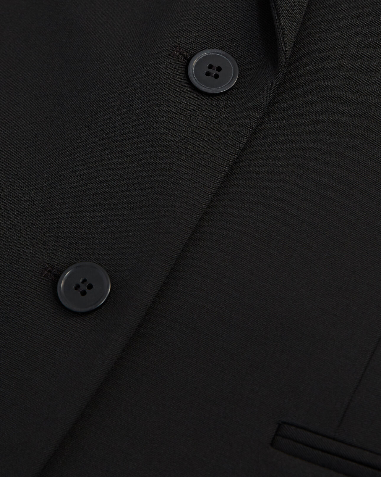 The Kooples FEMME BLACK veste laine noire à épaulettes boutonnée