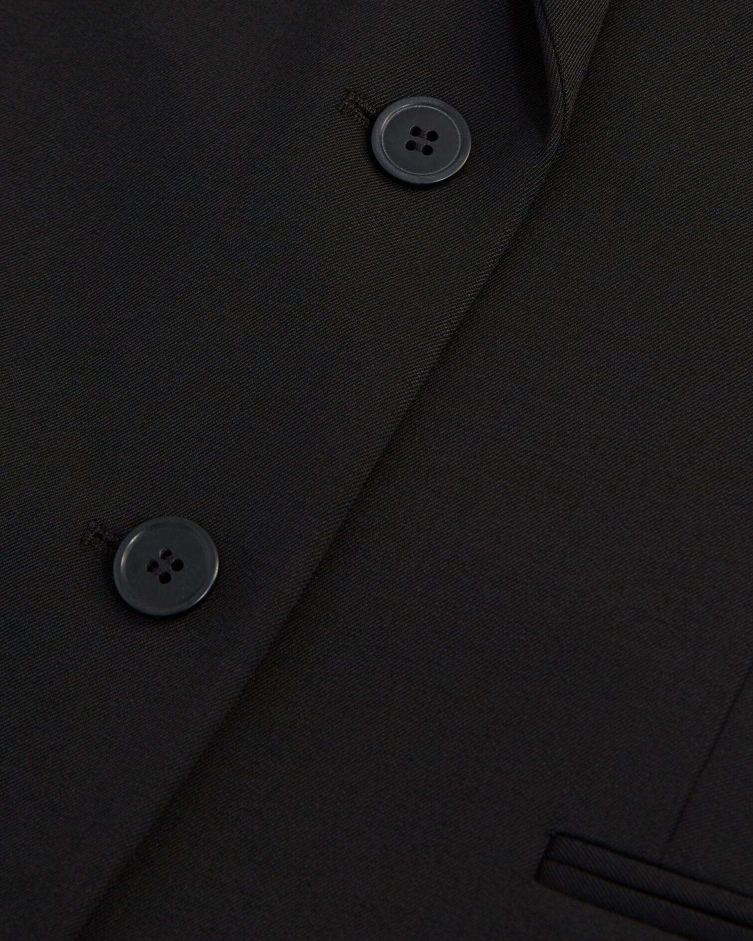 Veste laine noire à épaulettes boutonnée, BLACK, hi-res image number null