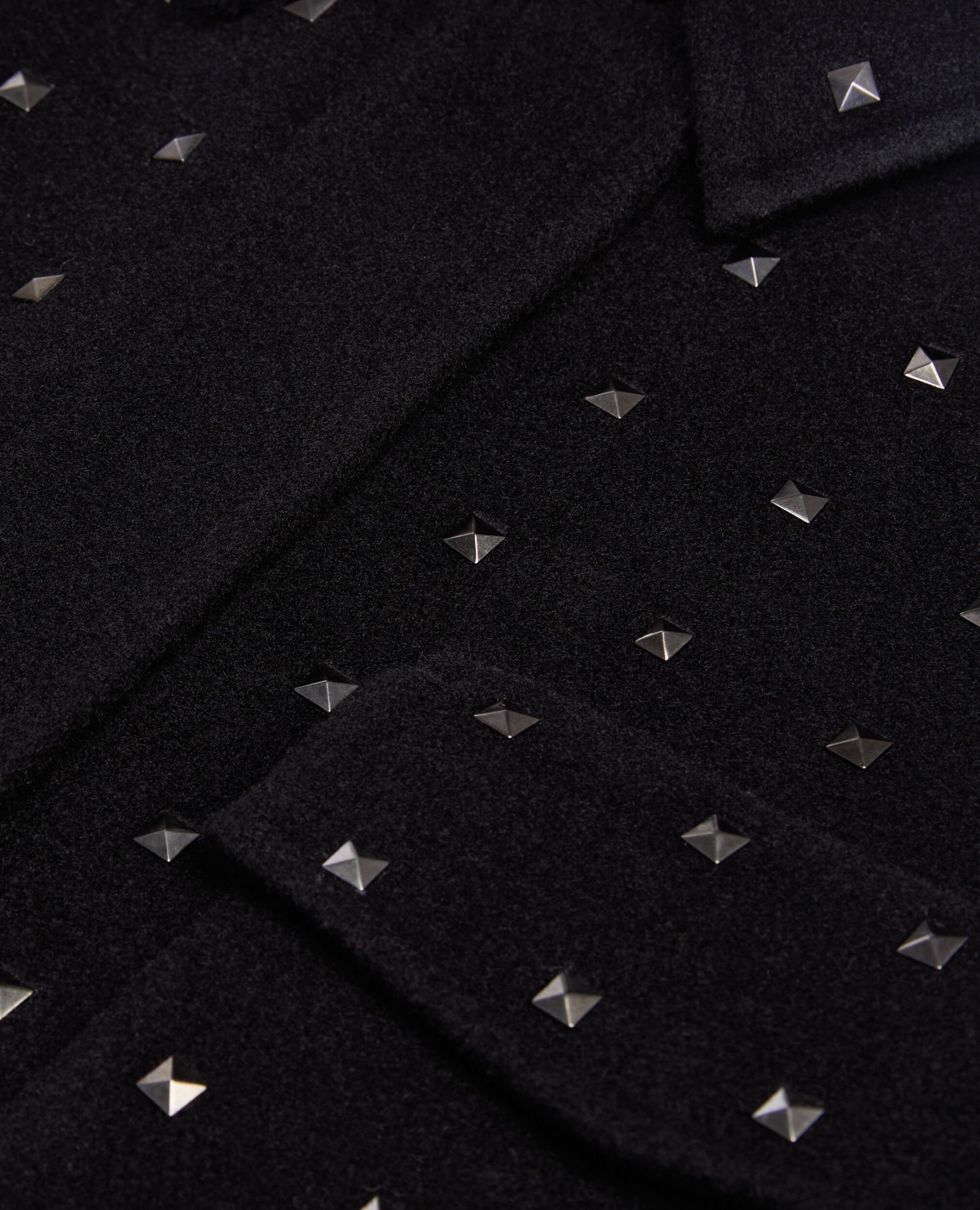 Blouson type surchemise avec studs noir, BLACK, hi-res image number null