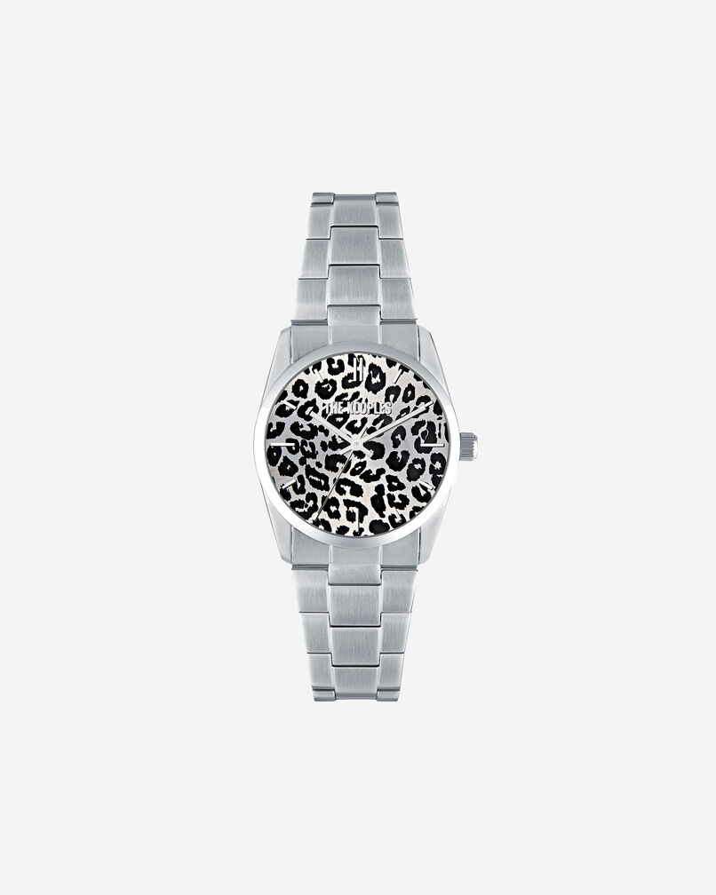 The Kooples MIXTE SILVER montre léopard argentée