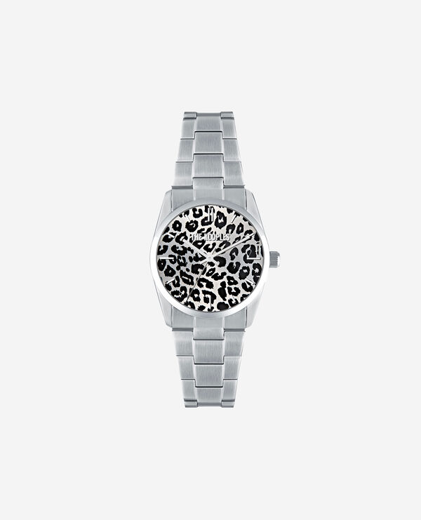The Kooples MIXTE SILVER montre léopard argentée