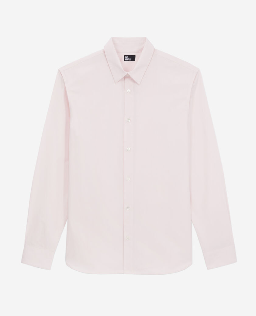 The Kooples HOMME PASTEL PINK chemise rose en popeline