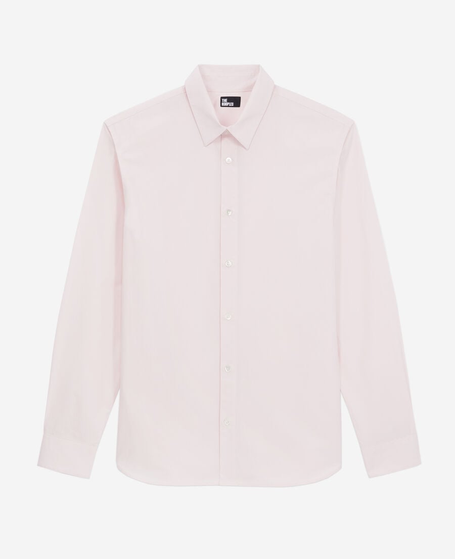 The Kooples HOMME PASTEL PINK chemise rose en popeline