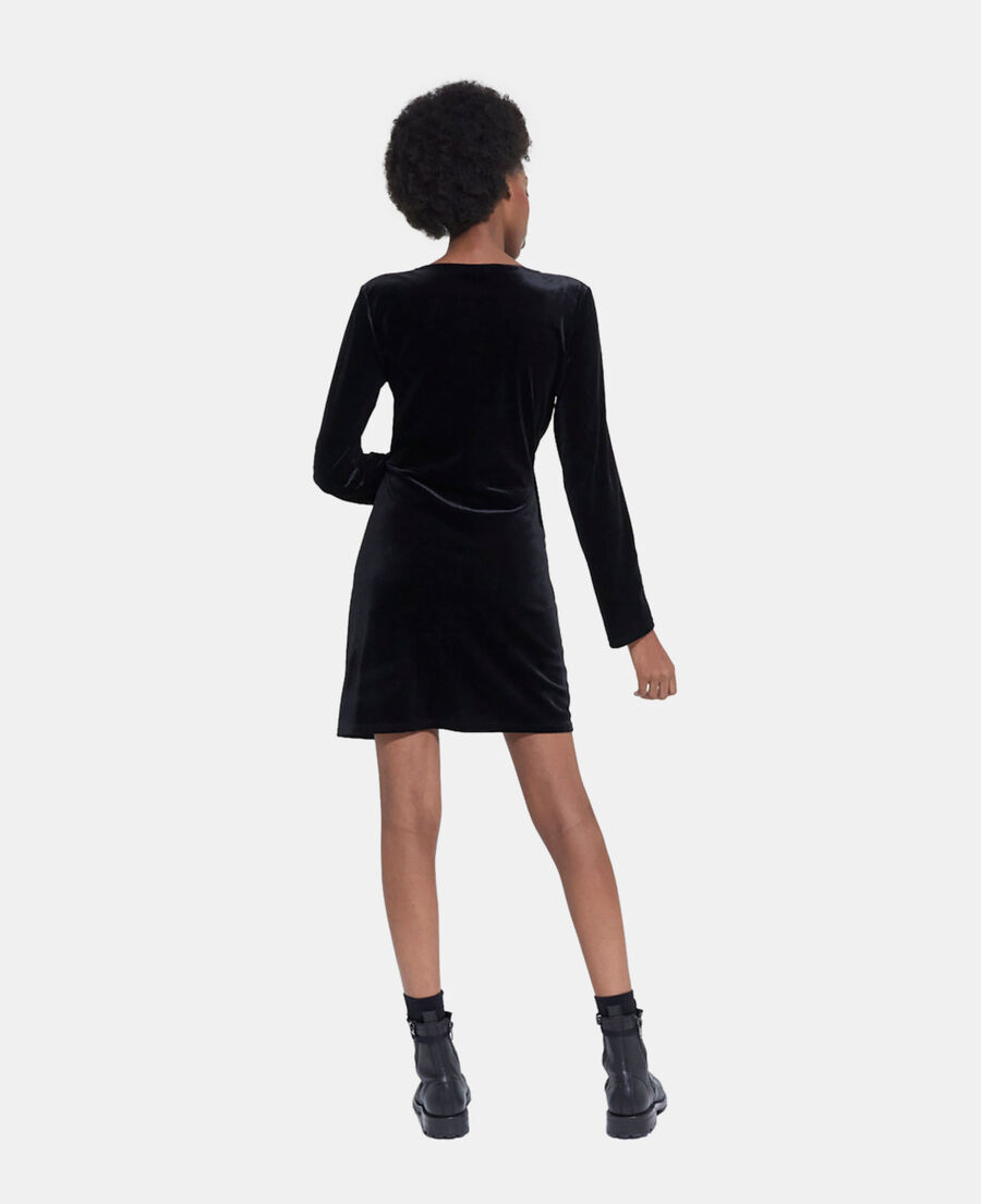 short black velvet dress