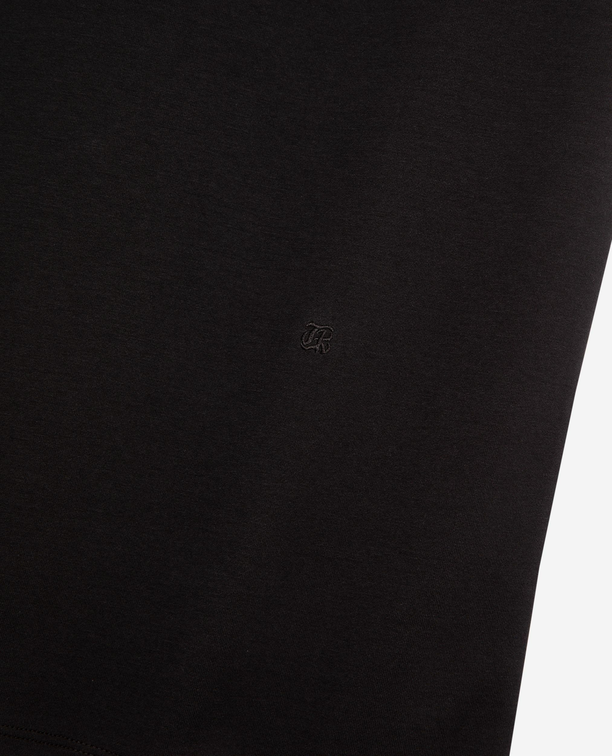T-shirt droit uni noir, BLACK, hi-res image number null
