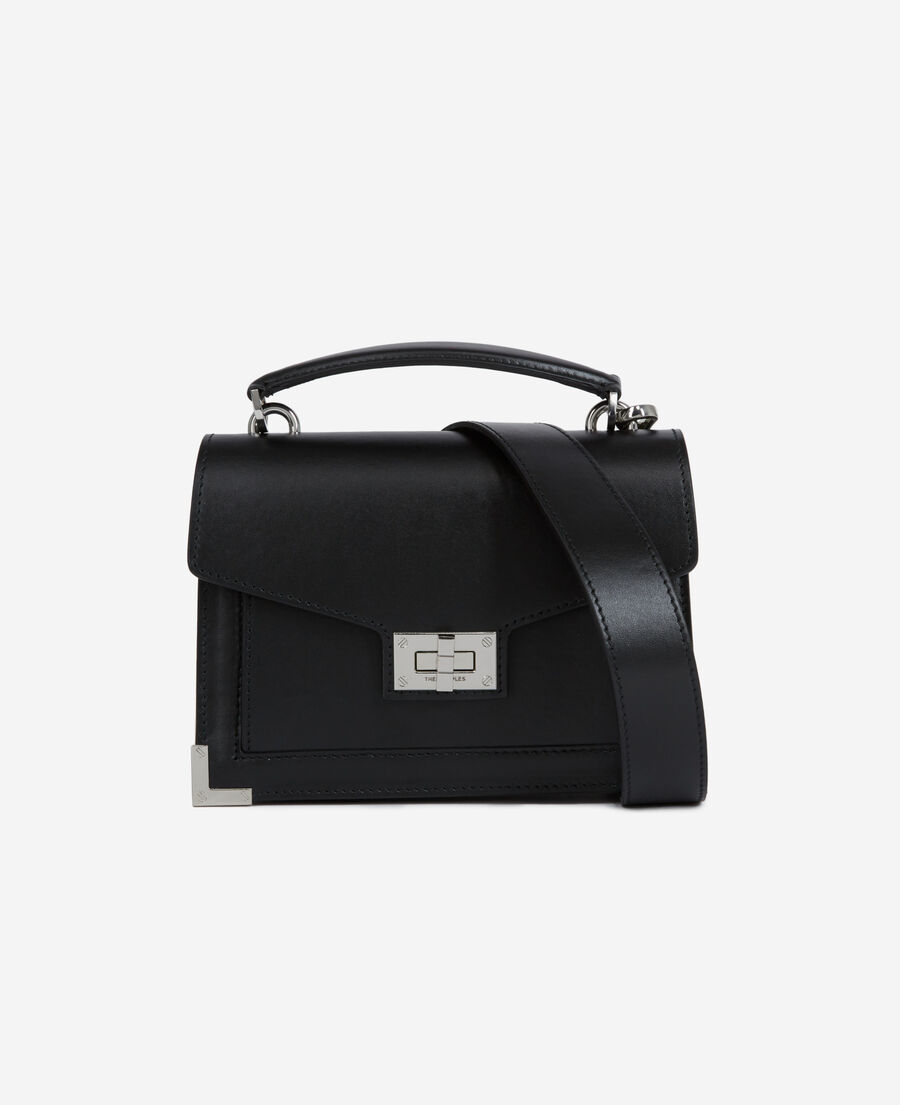 The Kooples FEMME BLACK STONE sac emily small en cuir noir