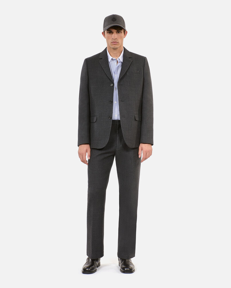 The Kooples H BLACK GREY grey wool blend suit jacket