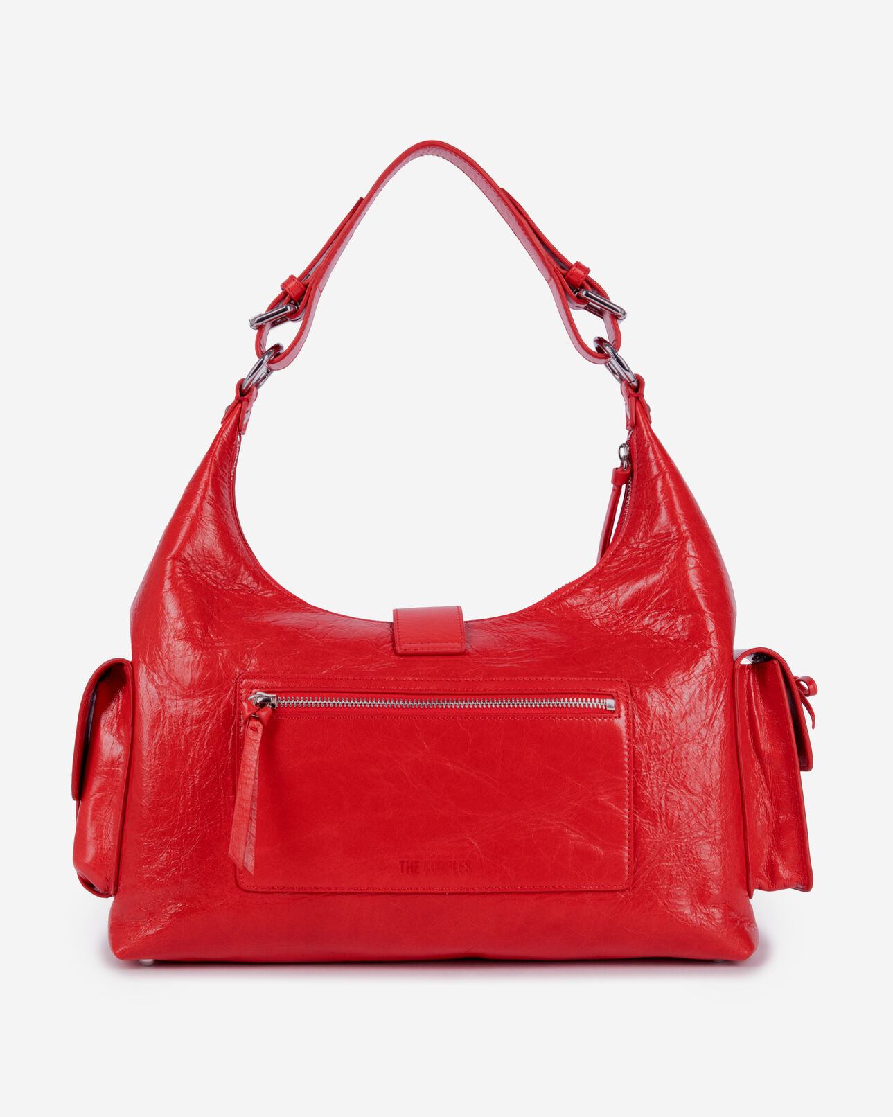 The Kooples WOMEN RED amelia xl red leather bag