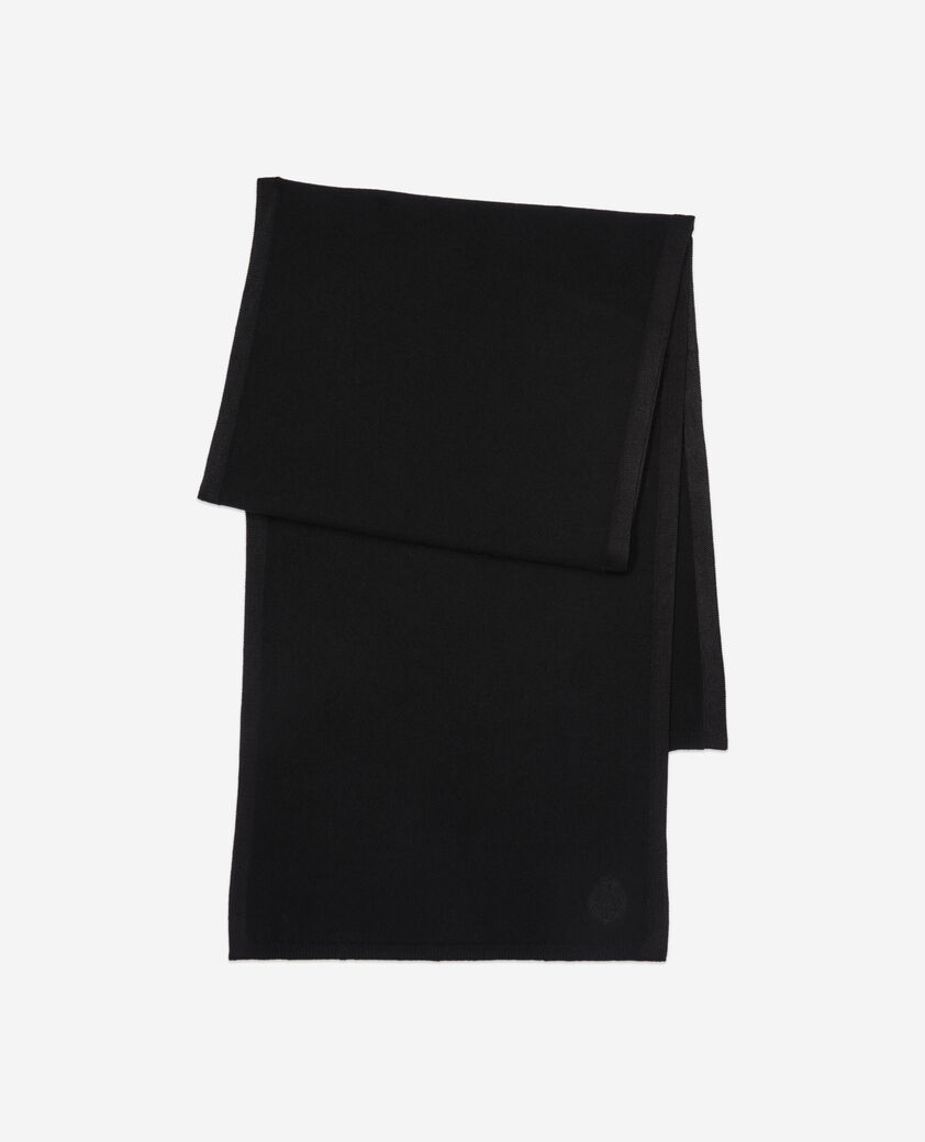 The Kooples MIXTA BLACK bufanda cachemira negra