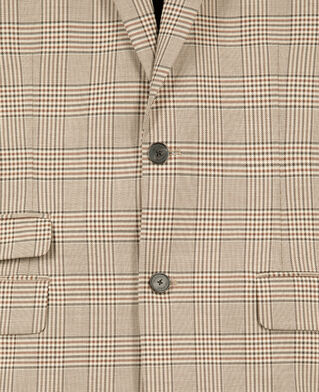 The Kooples HOMME BEIGE-BROWN veste de costume prince de galles beige
