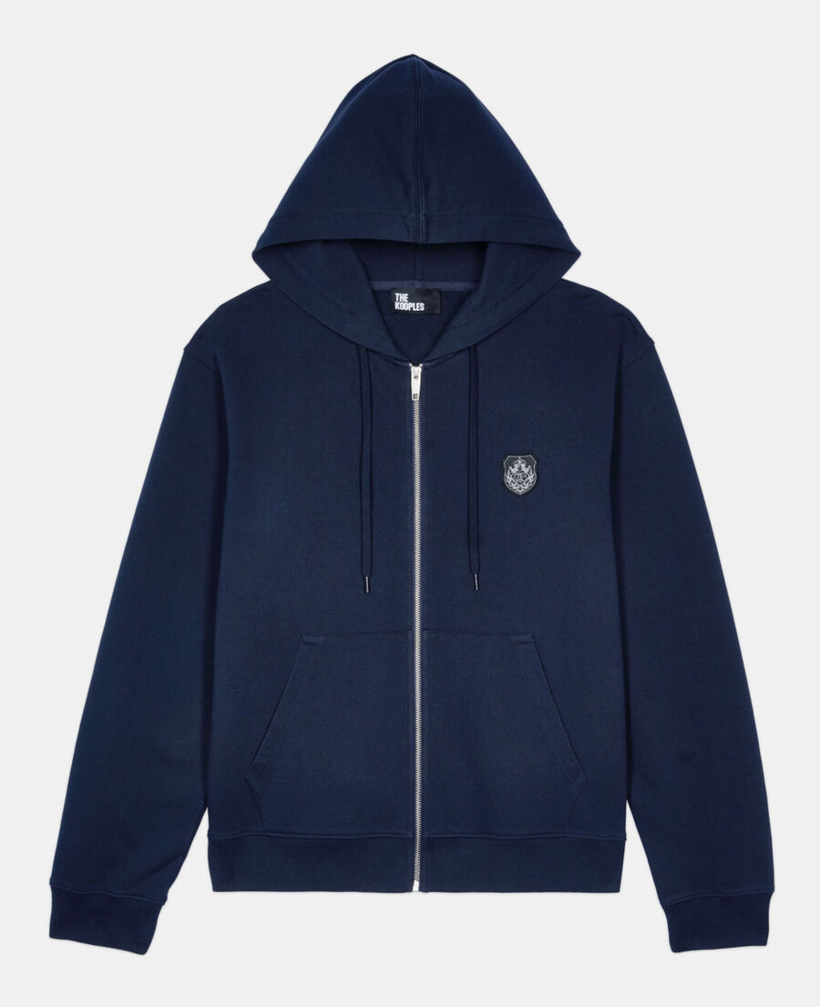 The Kooples H DARK BLUE blue blazon hoodie