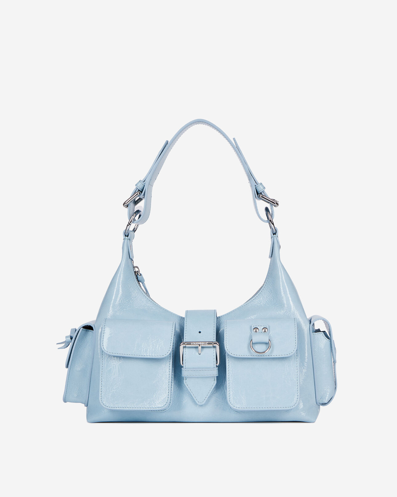 The Kooples WOMEN LIGHT BLUE amelia light blue leather bag