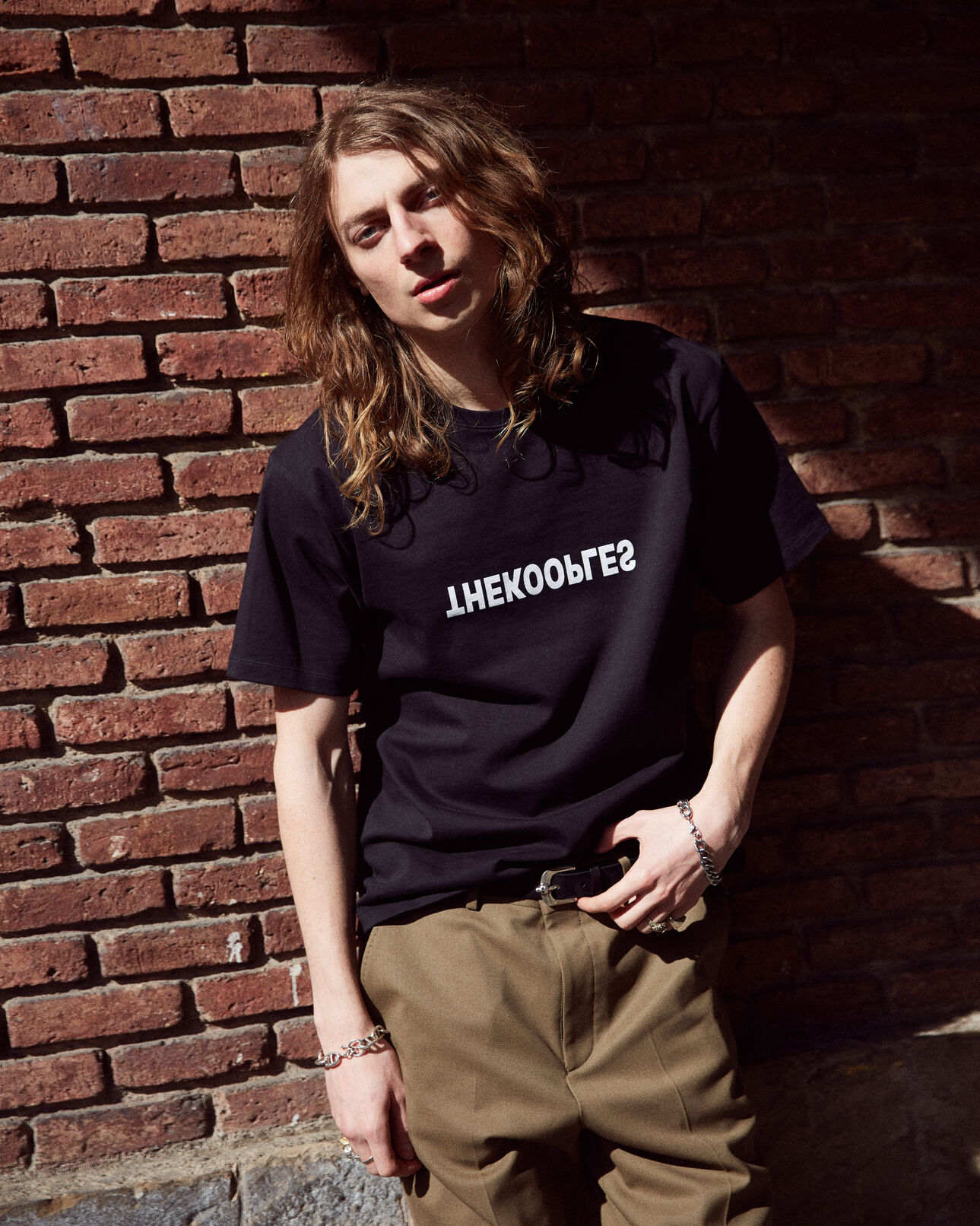 The Kooples MEN BLACK black t-shirt the kooples