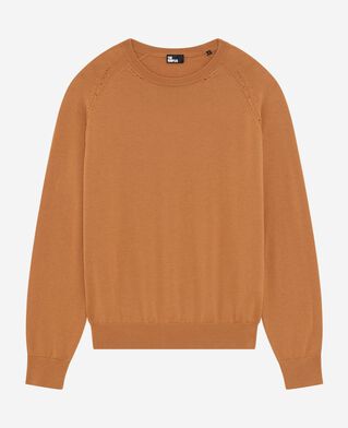 The Kooples HOMME CAMEL pull en laine m&eacute;rinos camel