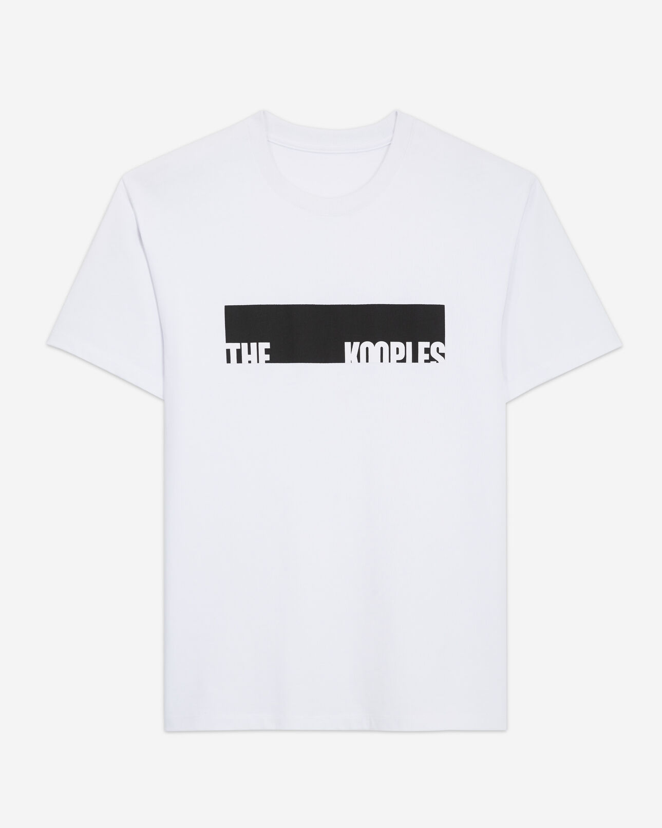 The Kooples MEN SNOW WHITE white screen print t-shirt