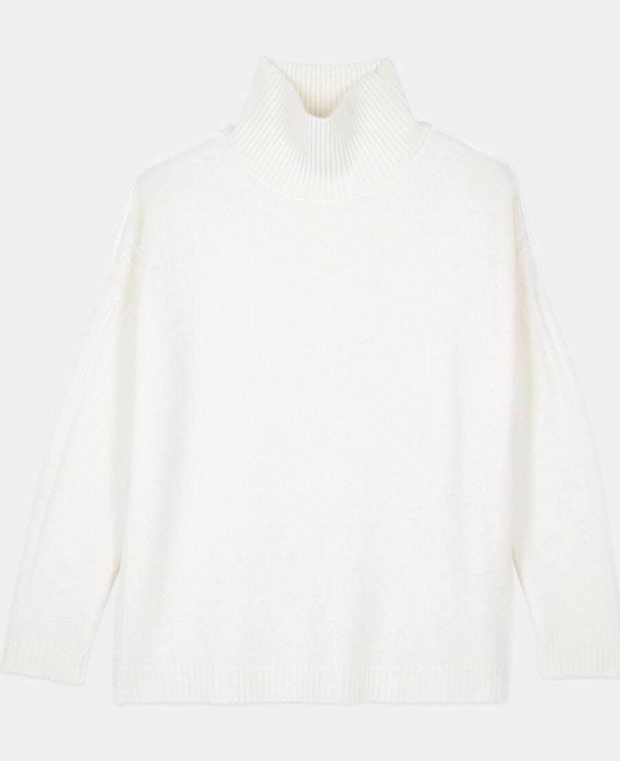 The Kooples WOMEN ECRU ecru cashmere sweater 