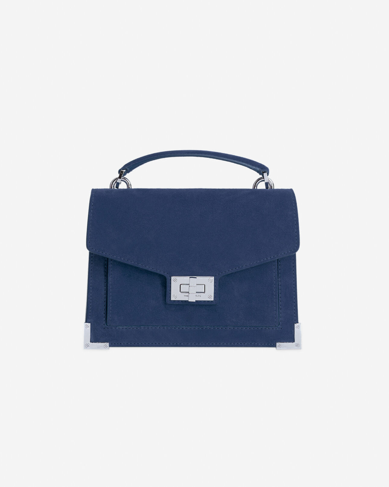 The Kooples WOMEN NAVY small emily bag in blue leather