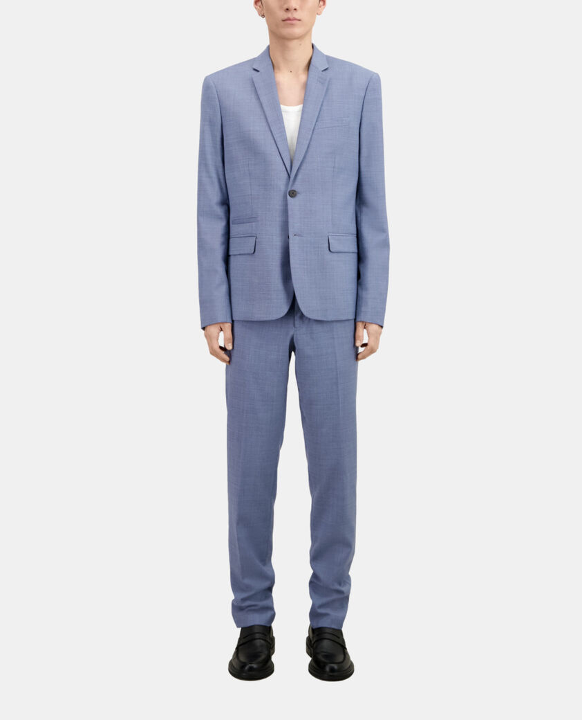 The Kooples H BLUE light blue wool suit jacket