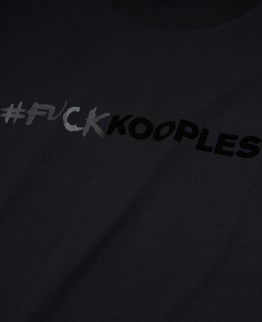 black logo t-shirt