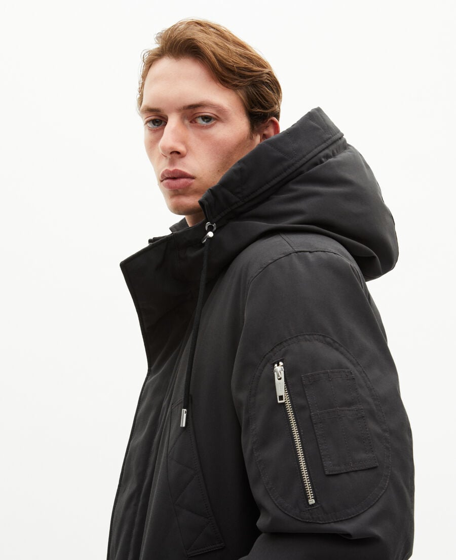 The Kooples MEN STONE grey water-repellent parka