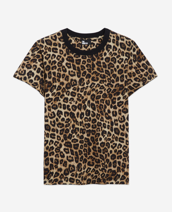 T-Shirt mit Leopardenmuster