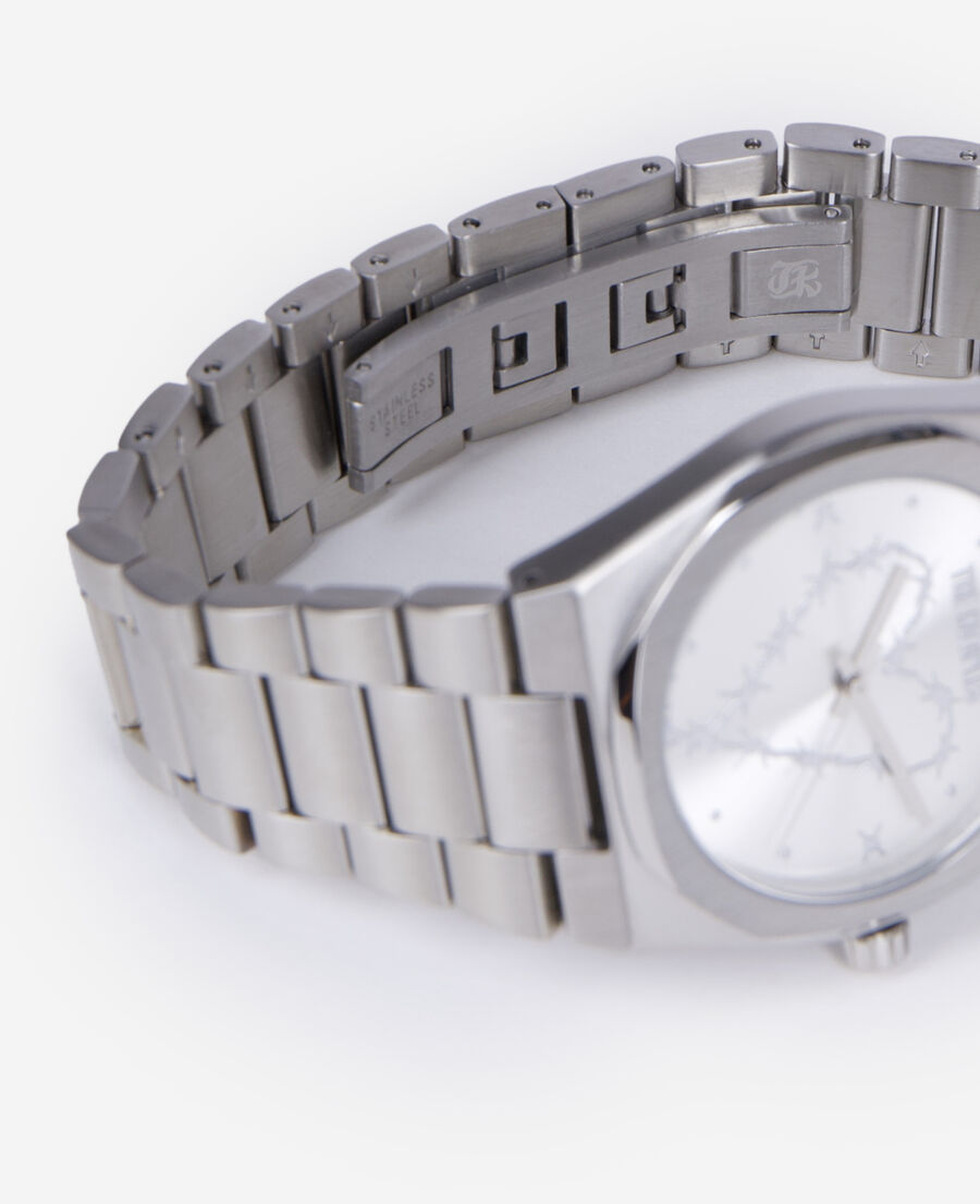 The Kooples MIXTE SILVER montre avec coeur argentée