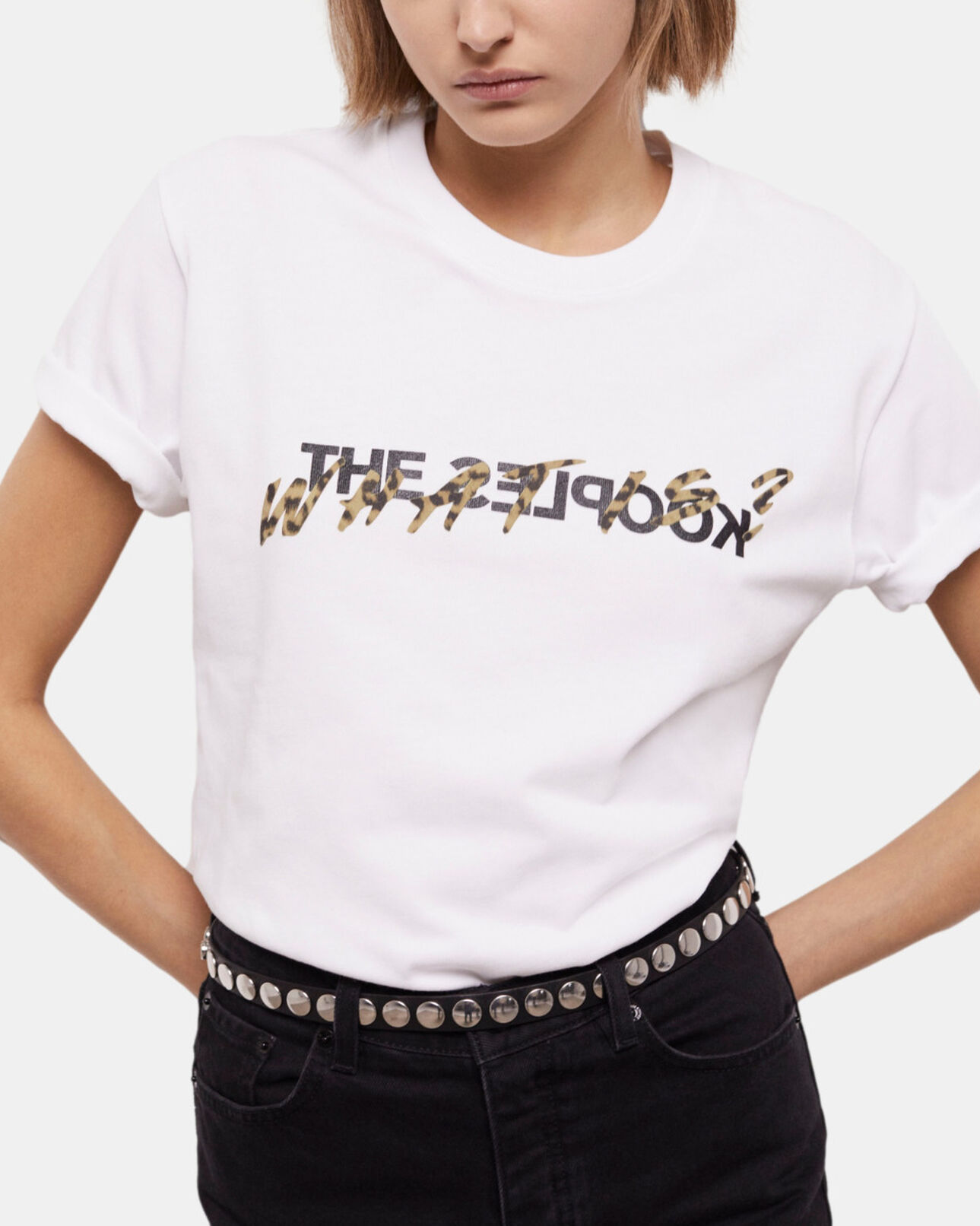 The Kooples FEMME SNOW WHITE t-shirt femme what is blanc