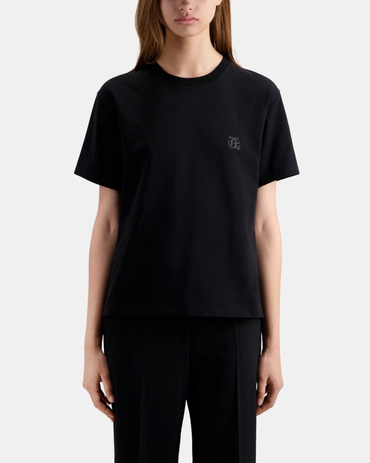 The Kooples FEMME BLACK t-shirt noir 15 ans the kooples