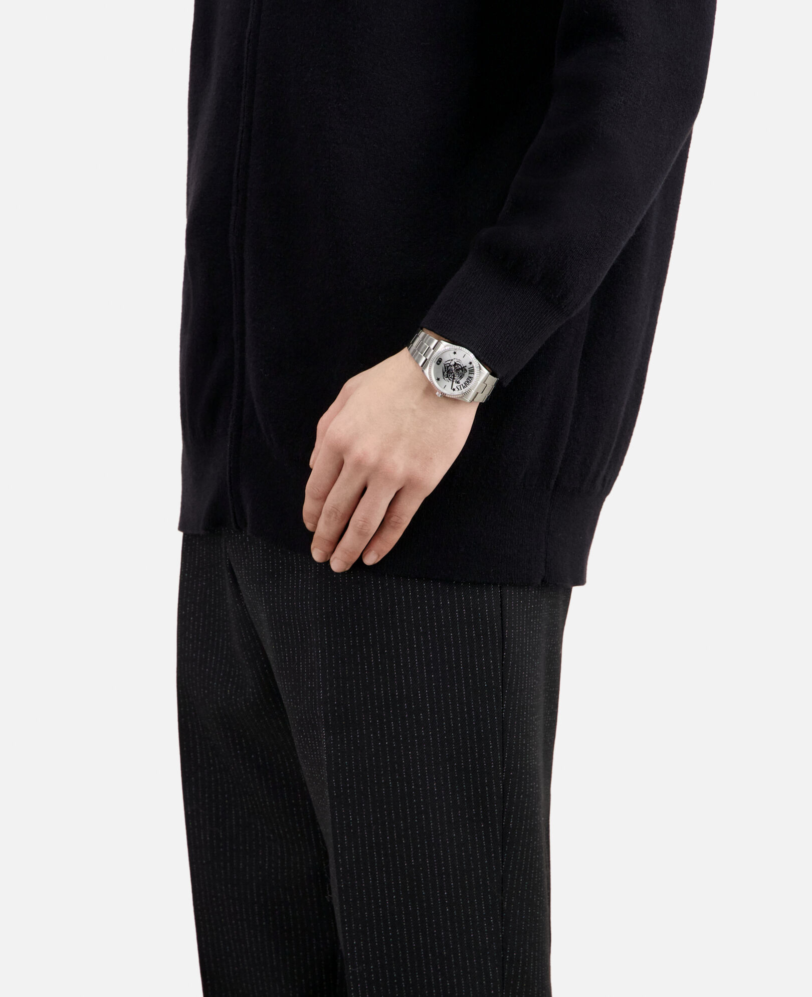The Kooples MIXED SILVER  l.a. tiger watch