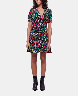 The Kooples FEMME MULTICOLOR robe courte imprim&eacute;e avec boutonnage