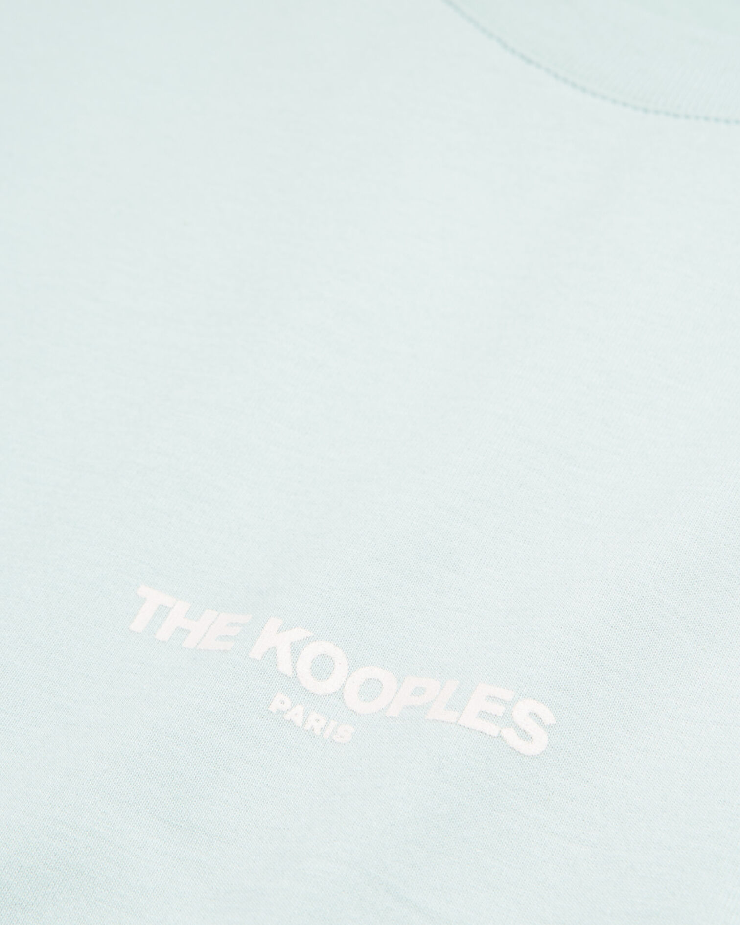 T-shirt vert logo The Kooples contrasté, GRIS BLEU, hi-res image number null
