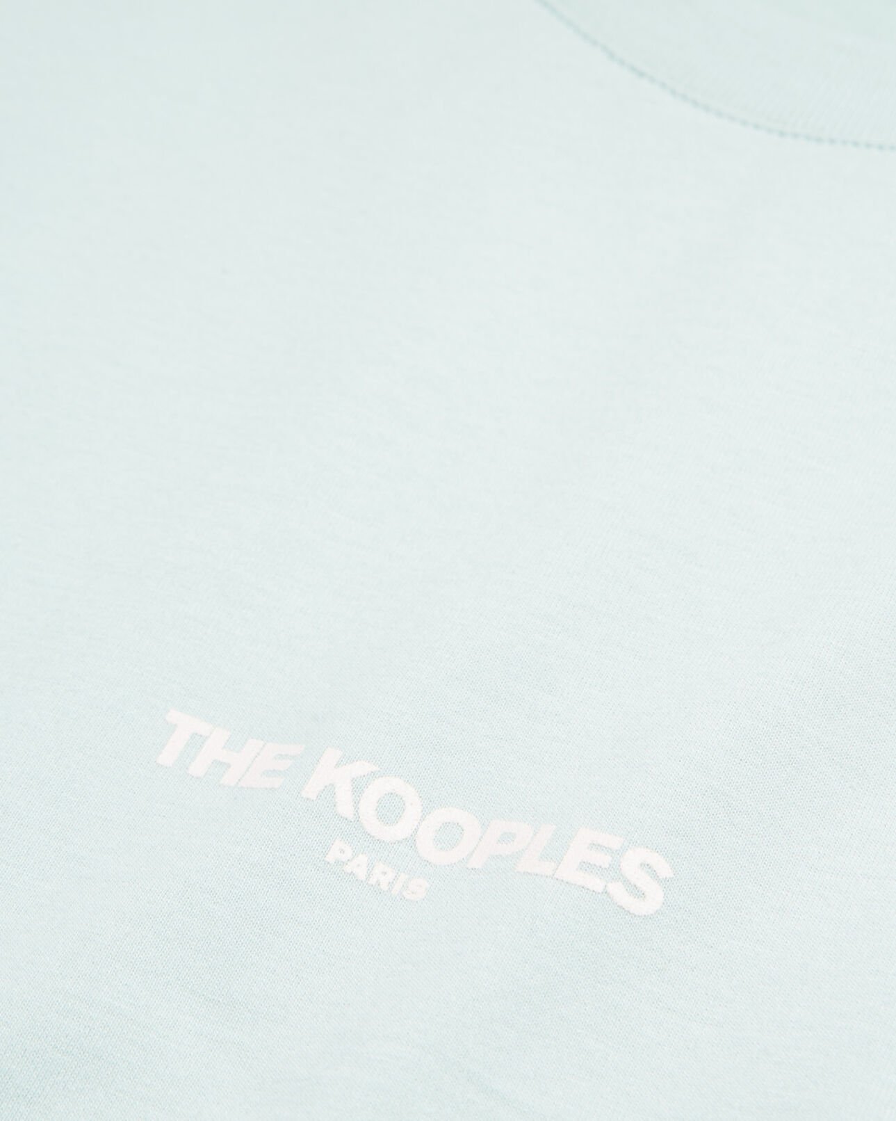 The Kooples HOMME GRIS BLEU t-shirt vert logo the kooples contrasté