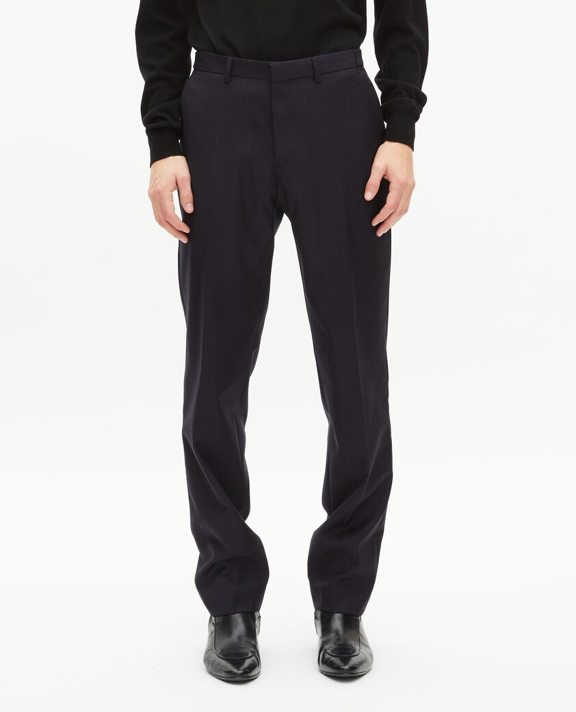 The Kooples H NAVY-RED navy pinstripe suit pants