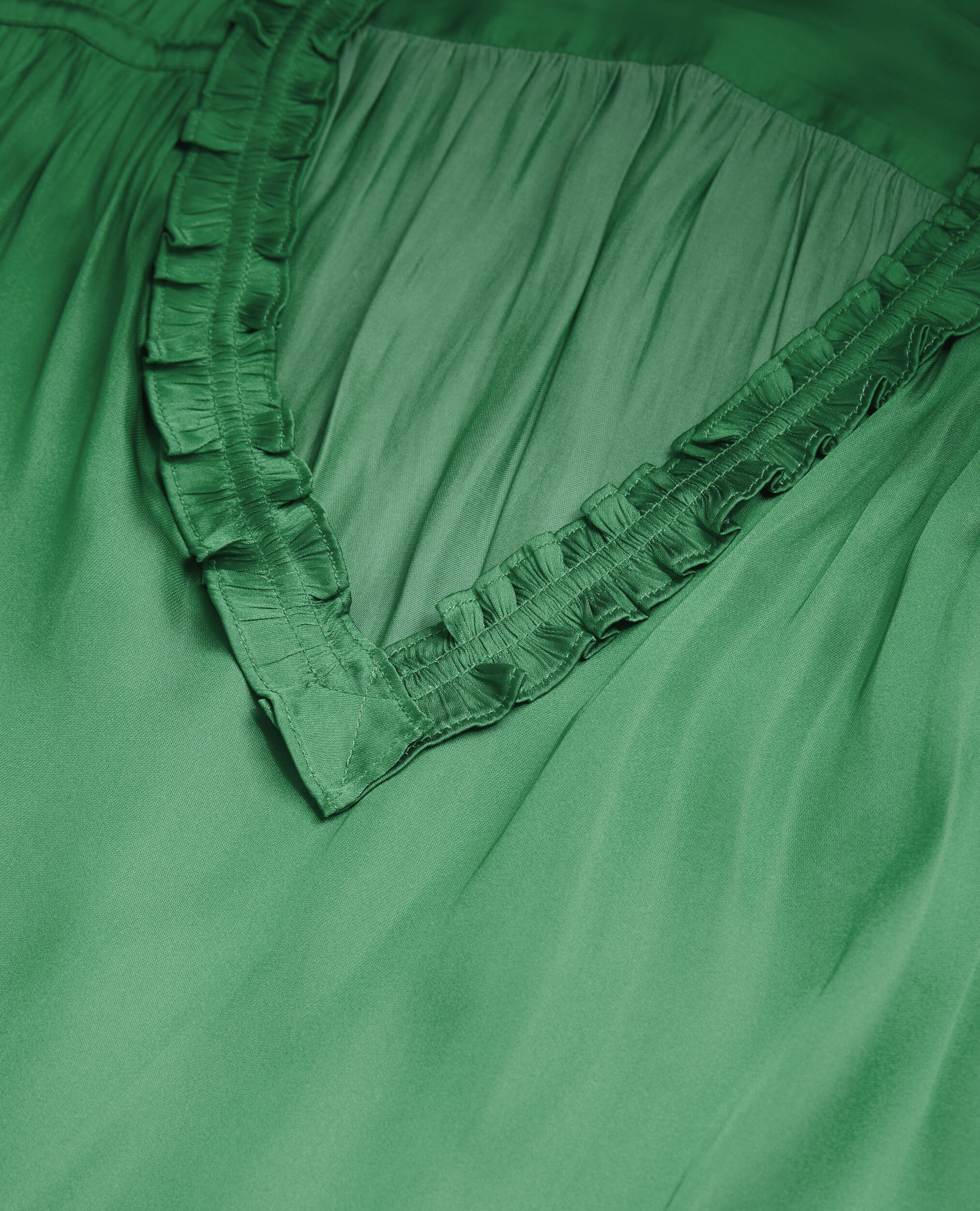 Green top with shirring, GREEN, hi-res image number null