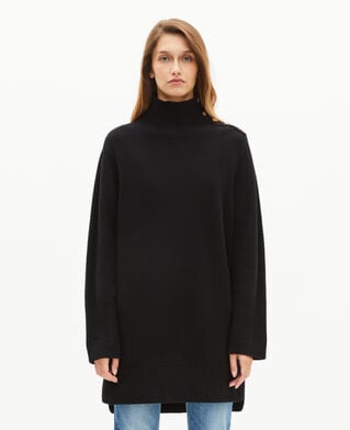 The Kooples WOMEN BLACK short dress in black wool