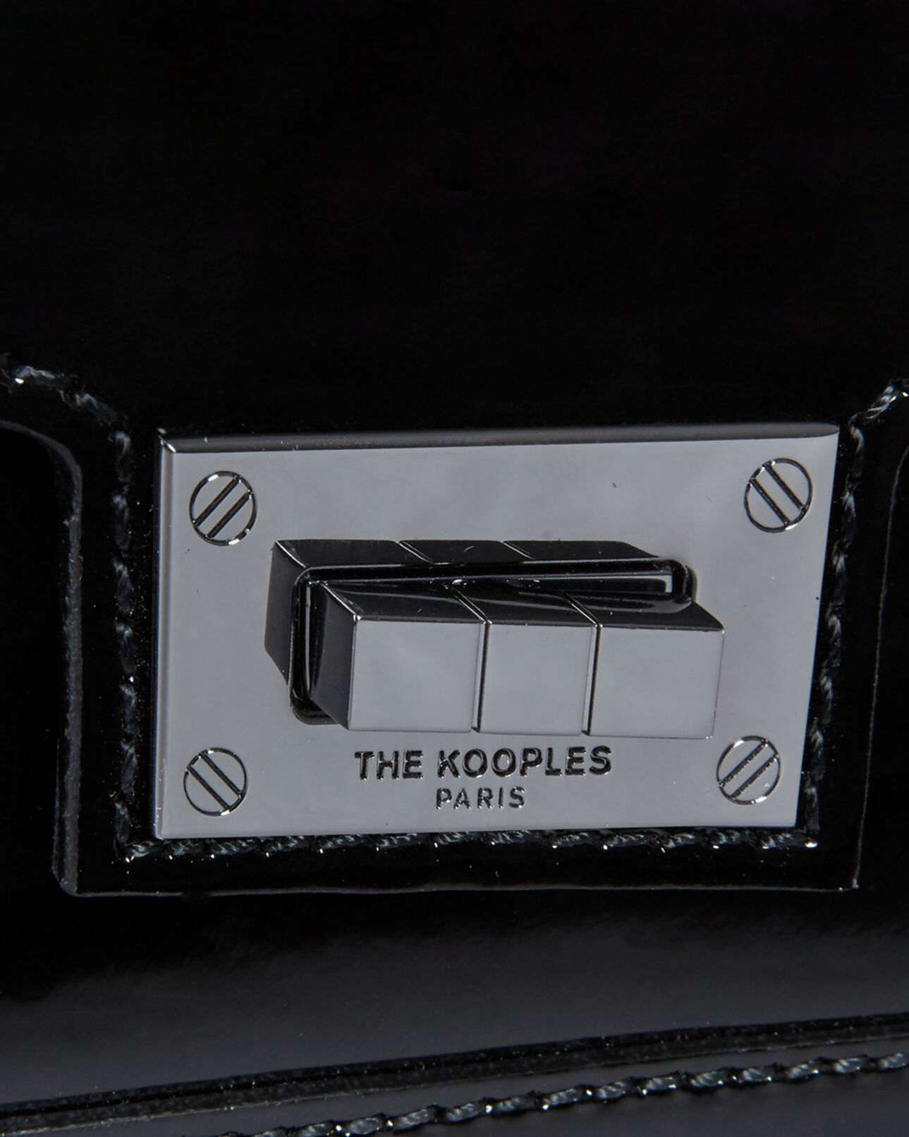 The Kooples F BLACK nano emily bag in black leather