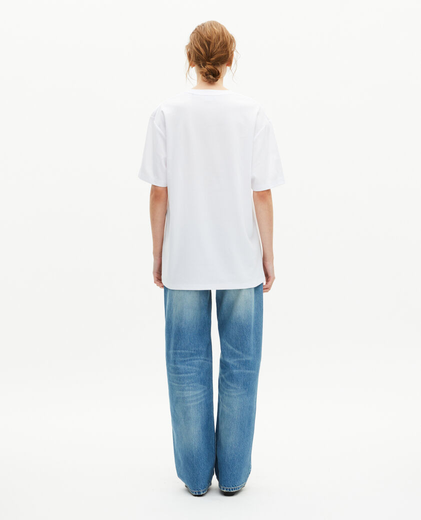 The Kooples HERREN WHITE t-shirt gemischt gerade uni wei&szlig;