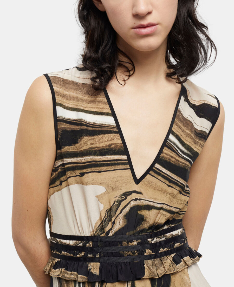 robe courte imprimée
