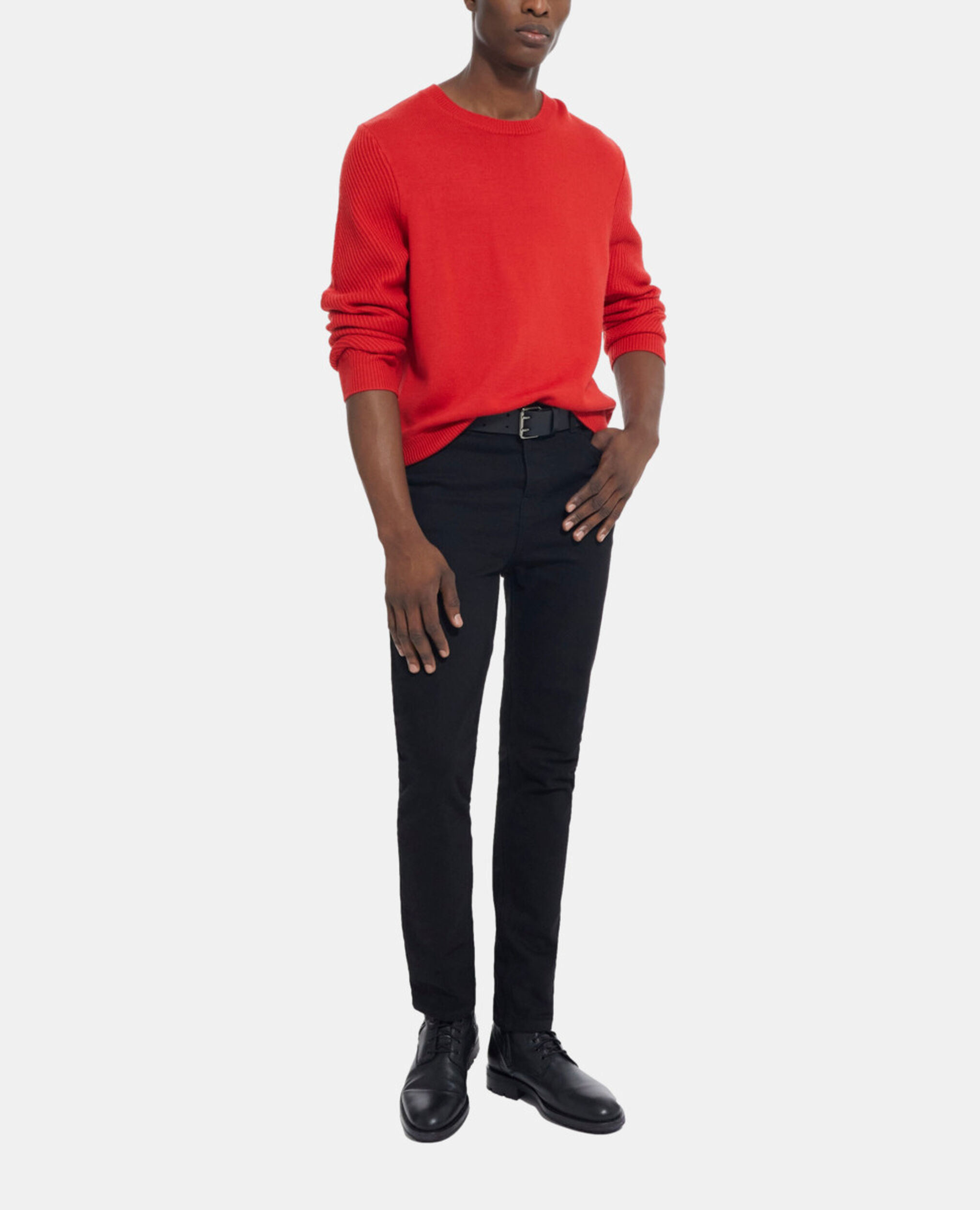 Red wool sweater, RED, hi-res image number null