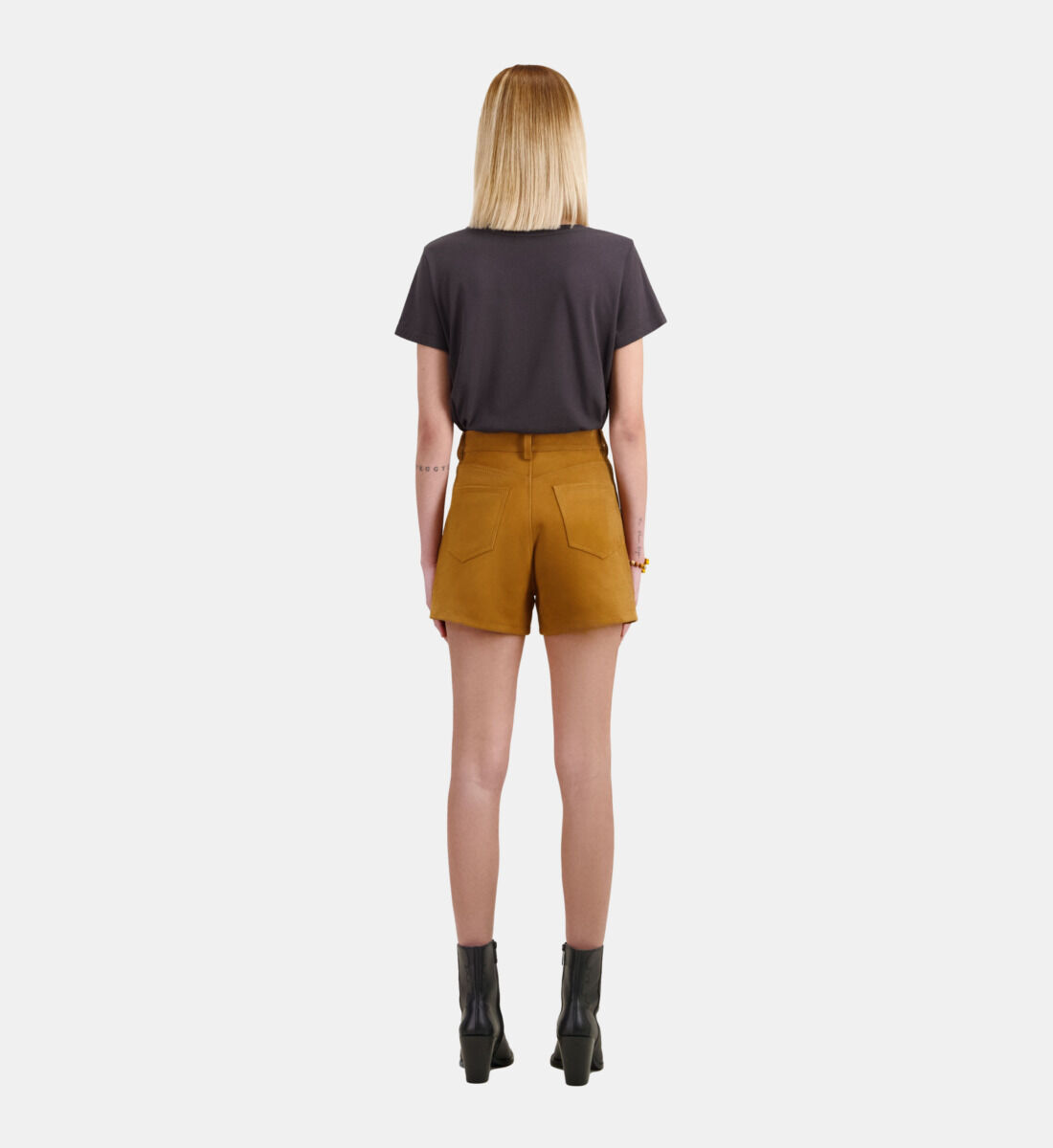 Kooples hotsell leather shorts