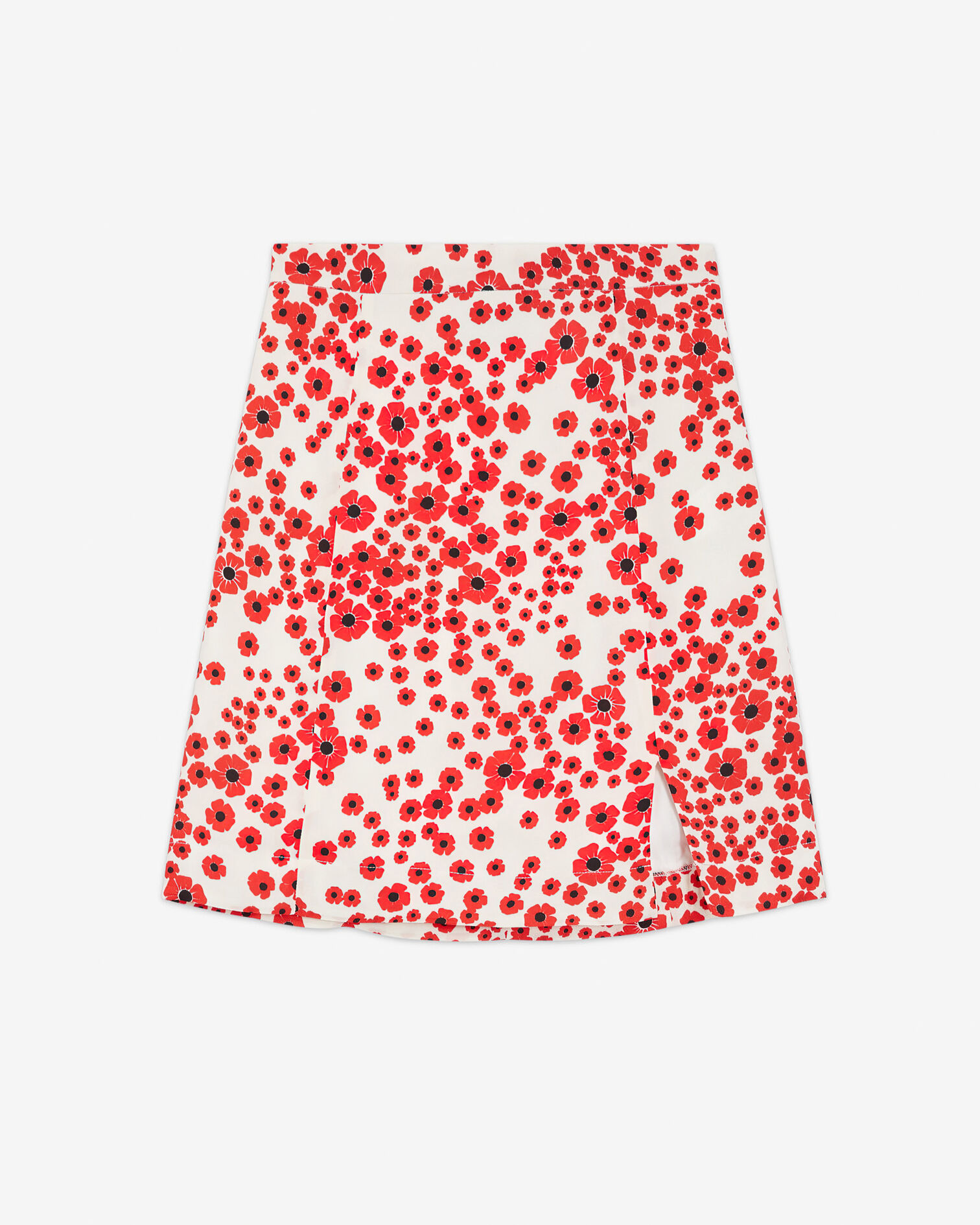 Short red floral skirt, RED / WHITE, hi-res image number null