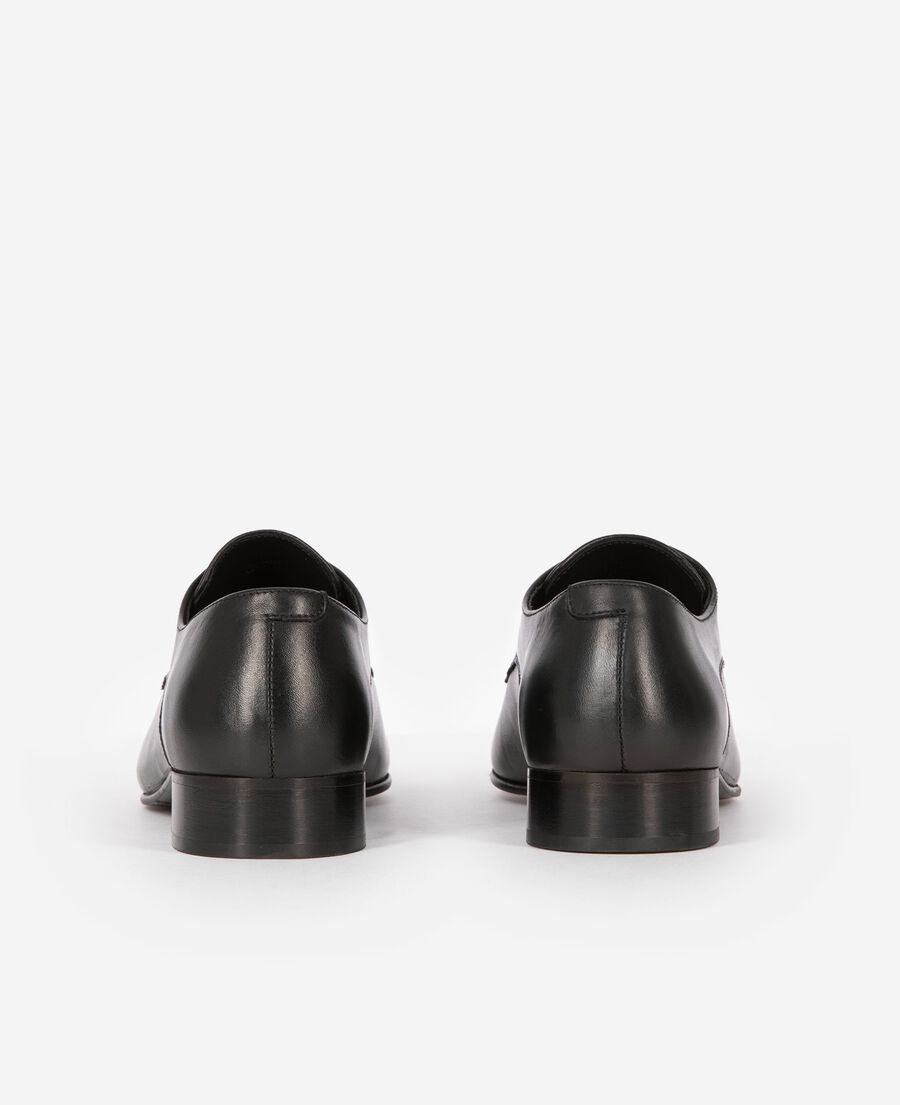The Kooples H BLACK black leather derbies