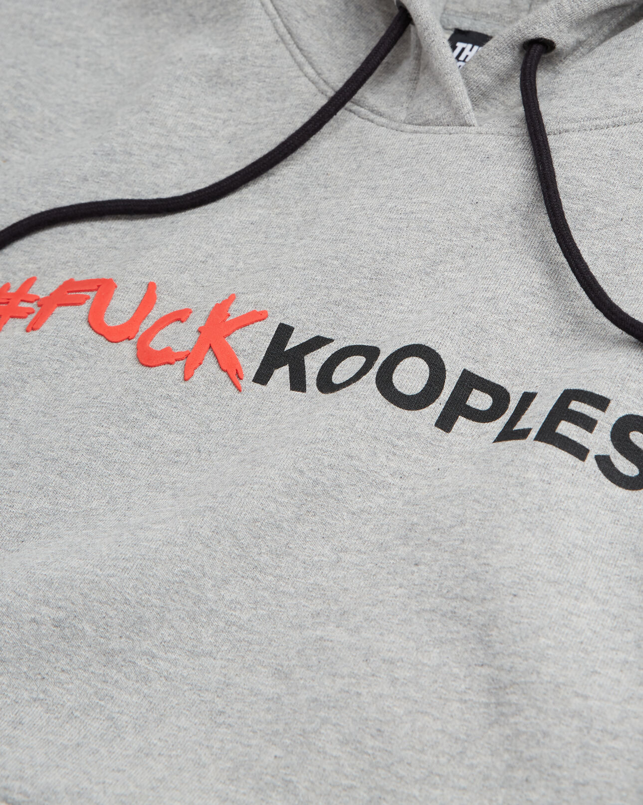 The Kooples WOMEN GREY MELANGE gray sweatshirt with logo