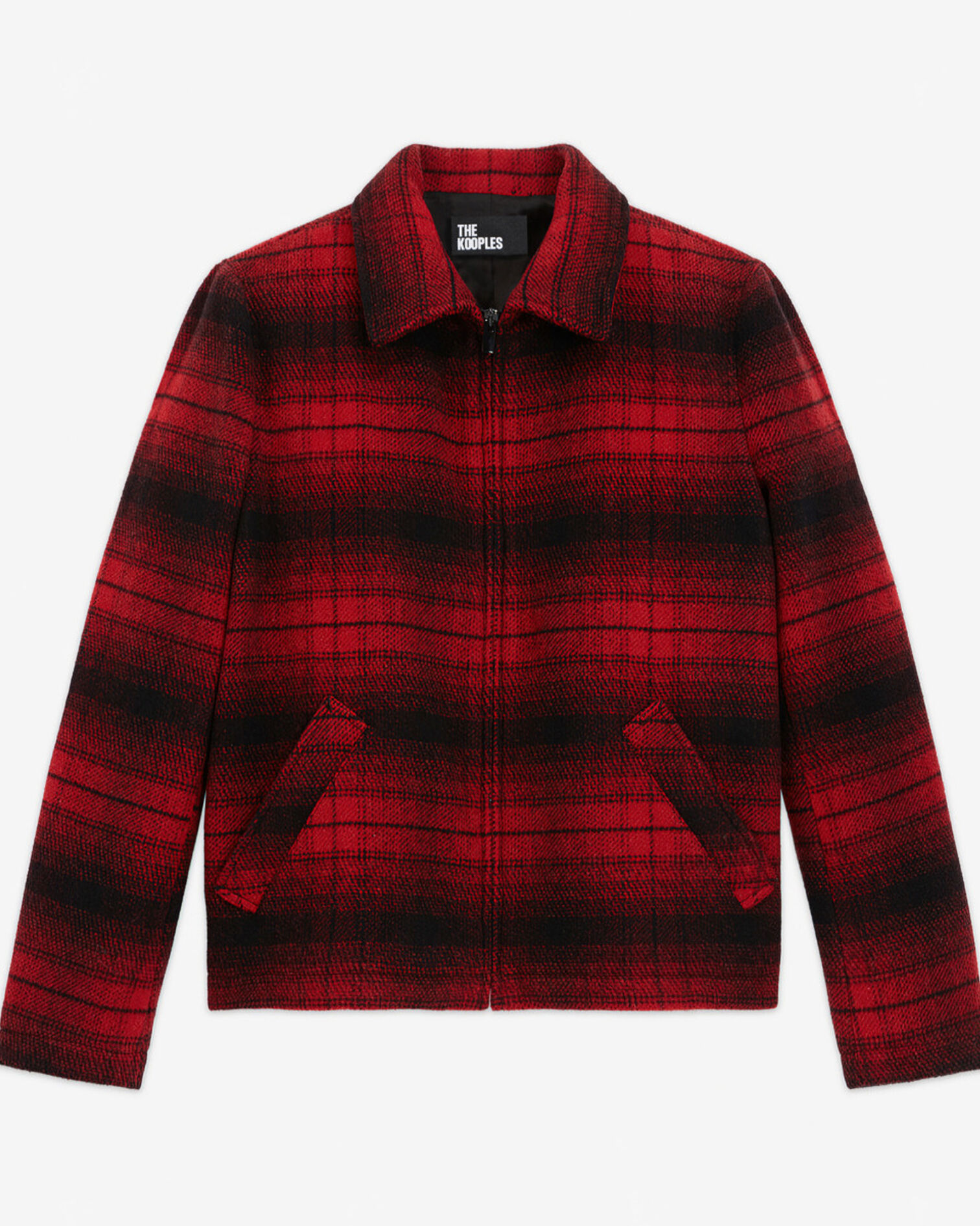Blouson en laine à carreaux, RED / BLACK, hi-res image number null