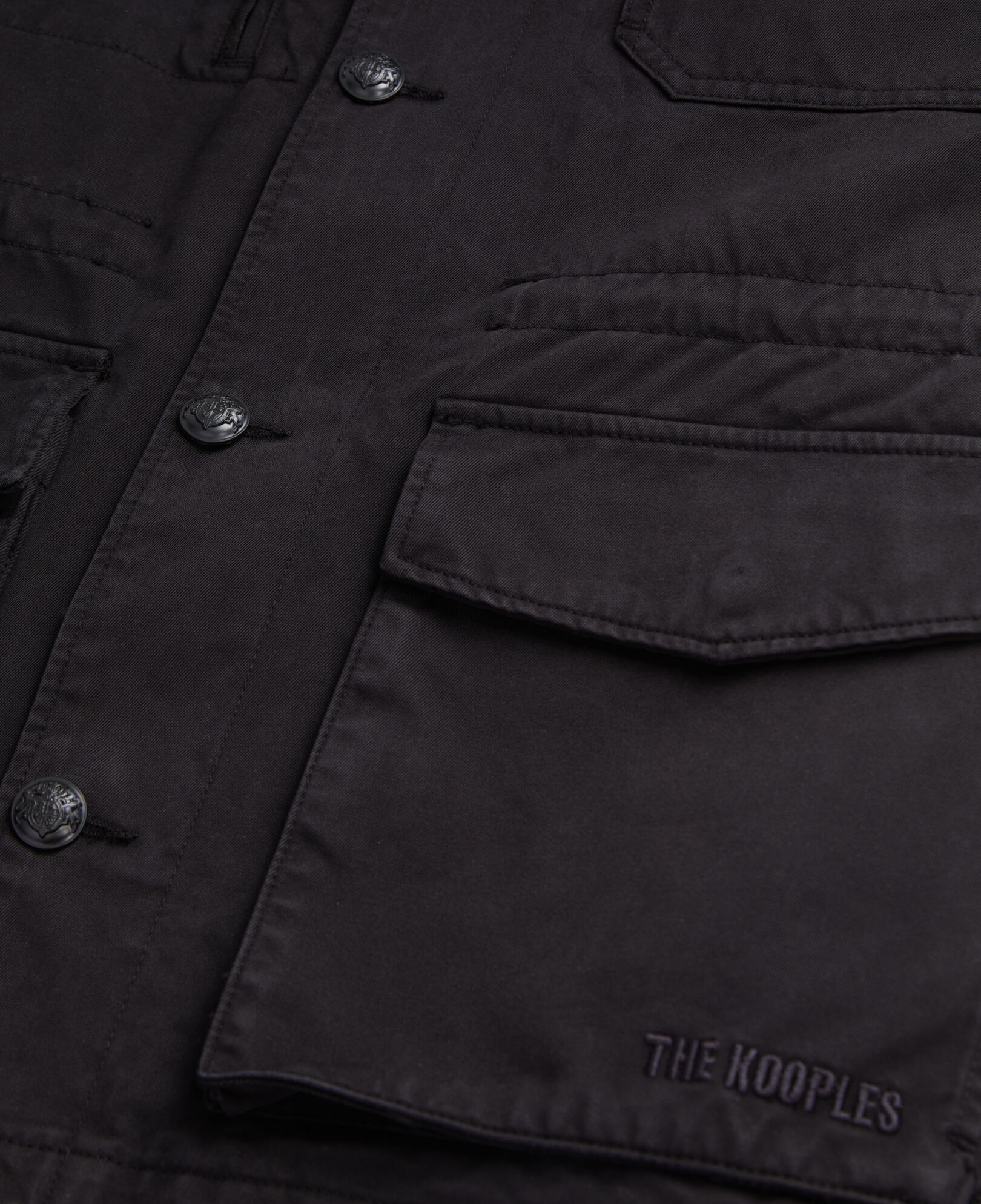 The Kooples MEN BLACK black denim worker jacket