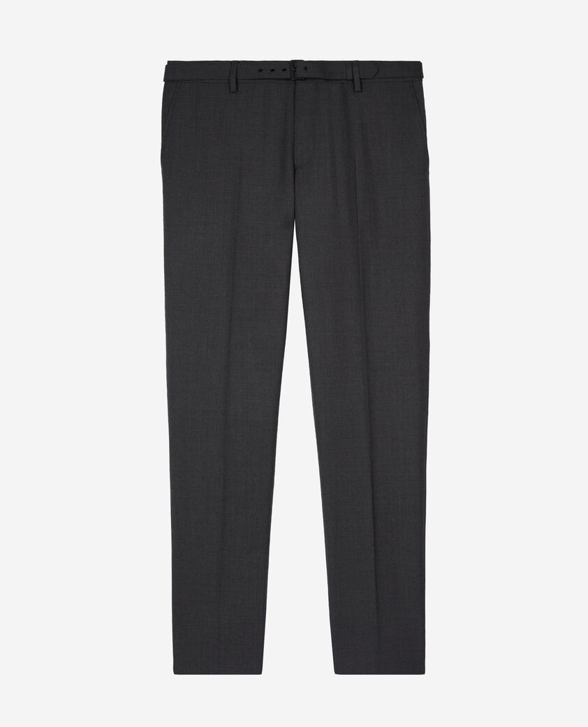 The Kooples HOMME DARK GREY pantalon costume ajust&eacute; laine grise
