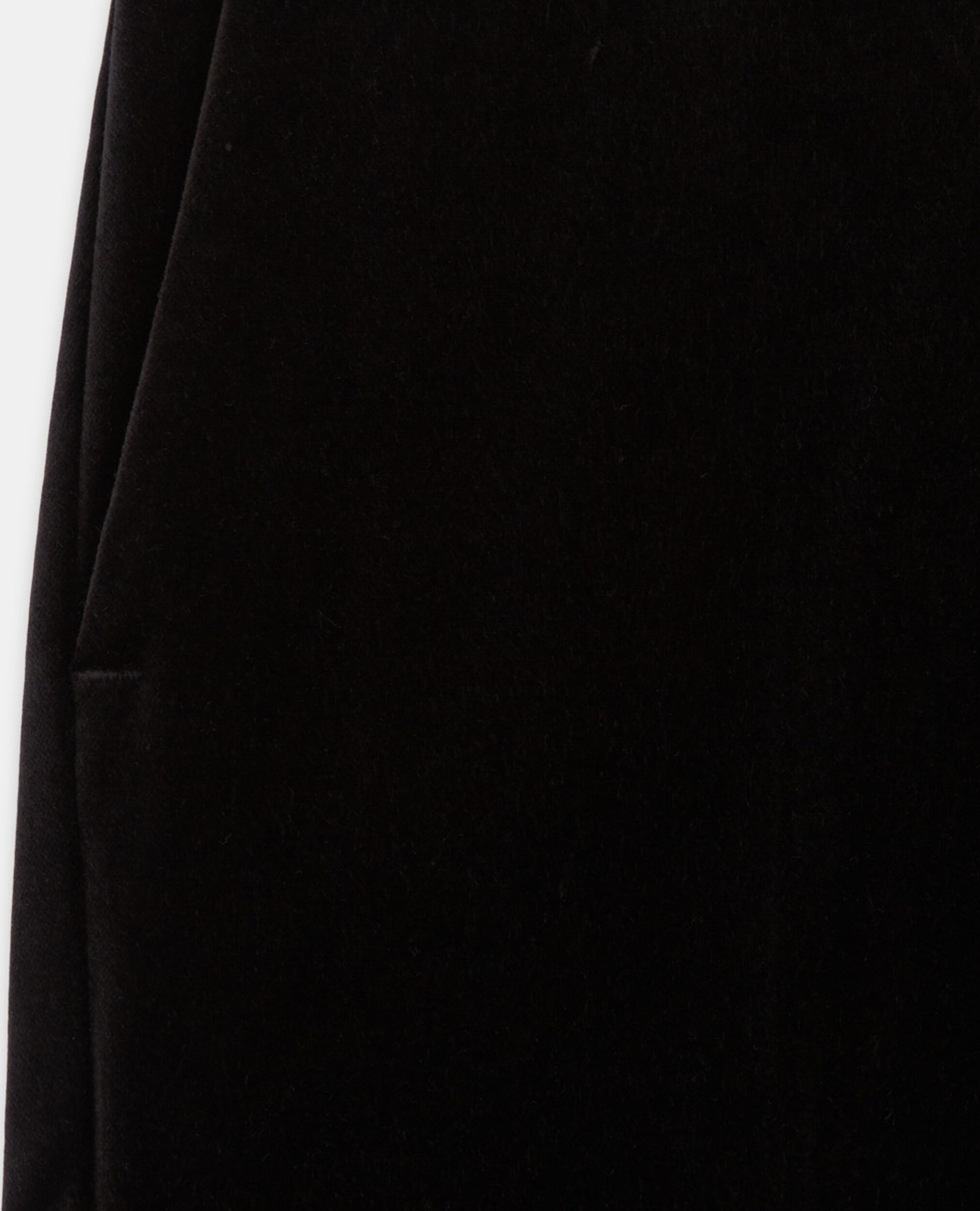Black velvet flared suit pants, BLACK, hi-res image number null